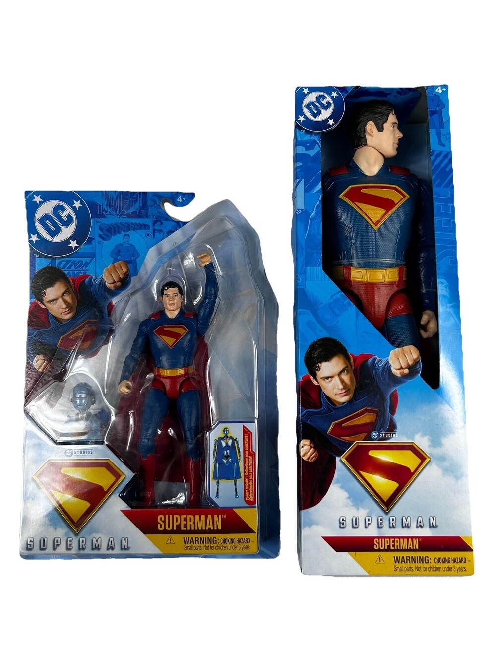 DC Superman 2025 Action Figures Lot Of 2 Superman 1 6in and 1 12in New In Box